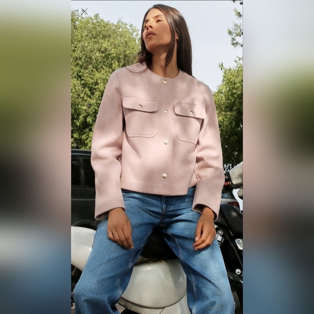 NWOT Zara soft pocket jacket